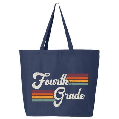 Fourth Grade Retro Vintage 25L Jumbo Tote