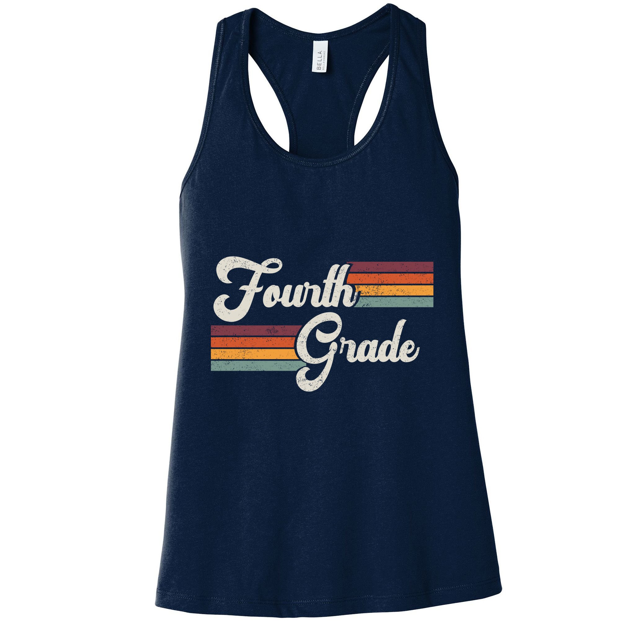 Fourth Grade Retro Vintage Womens Tank Top