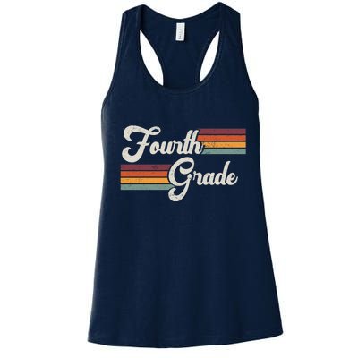 Fourth Grade Retro Vintage Women's Racerback Tank