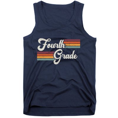 Fourth Grade Retro Vintage Tank Top