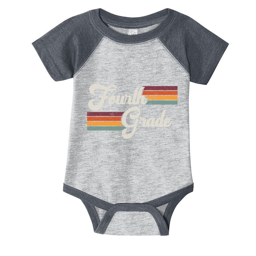 Fourth Grade Retro Vintage Infant Baby Jersey Bodysuit