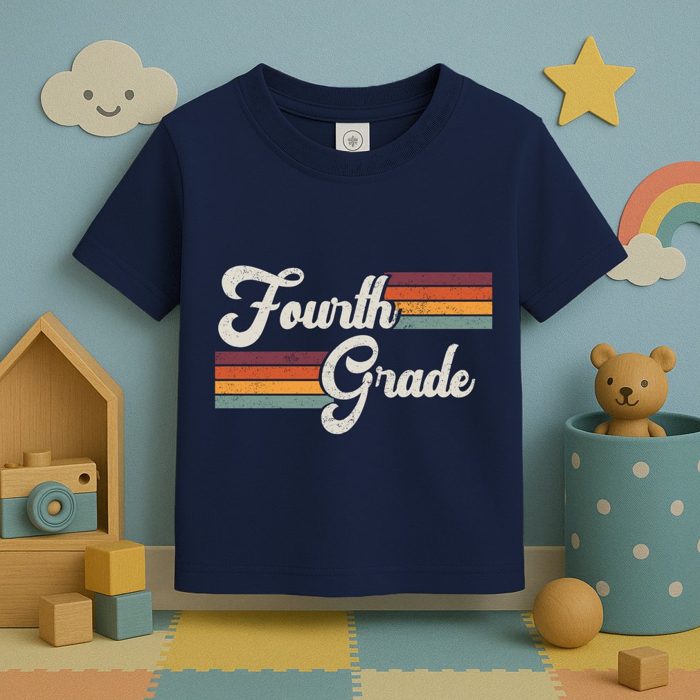 Fourth Grade Retro Vintage Toddler T-Shirt