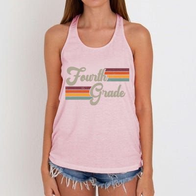 Fourth Grade Retro Vintage Women's Knotted Racerback Tank