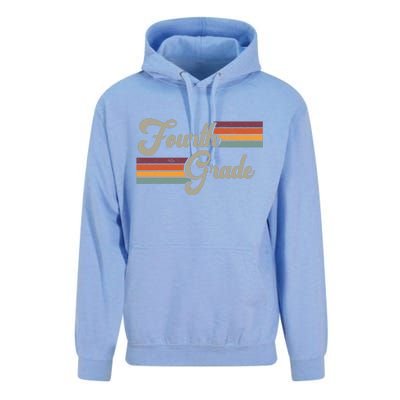 Fourth Grade Retro Vintage Unisex Surf Hoodie