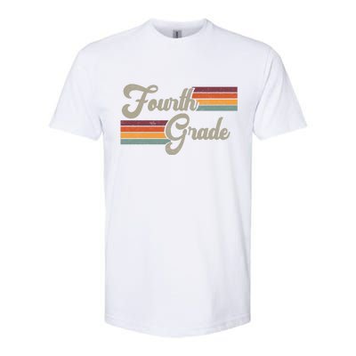 Fourth Grade Retro Vintage Softstyle CVC T-Shirt