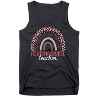 Fourth Grade Teacher Cute Inspiring Rainbow Tank Top