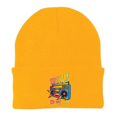 Fourth Grade Teacher Retro Knit Cap Winter Beanie