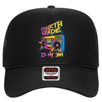 Fourth Grade Teacher Retro High Crown Mesh Back Trucker Hat