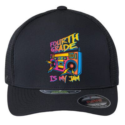 Fourth Grade Teacher Retro Flexfit Unipanel Trucker Cap