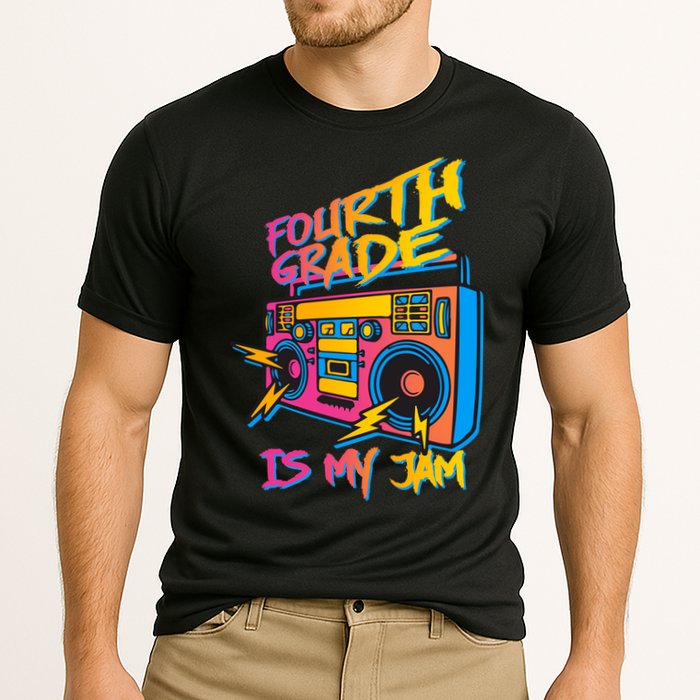 Fourth Grade Teacher Retro Cooling Performance Crew T-Shirt