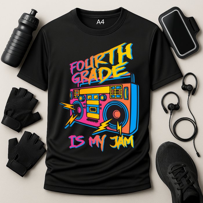 Fourth Grade Teacher Retro Cooling Performance Crew T-Shirt