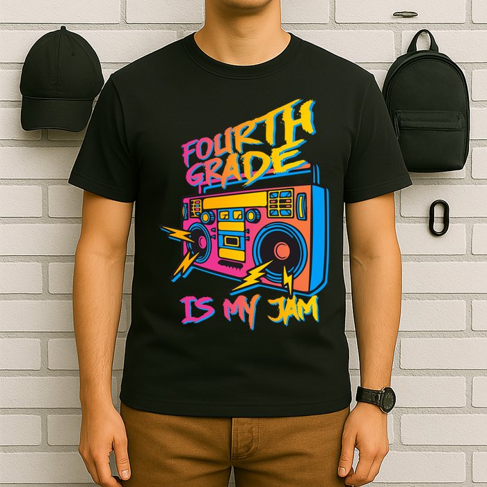 Fourth Grade Teacher Retro T-Shirt
