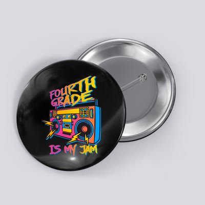 Fourth Grade Teacher Retro Button