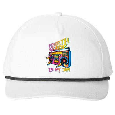 Fourth Grade Teacher Retro Snapback Five-Panel Rope Hat