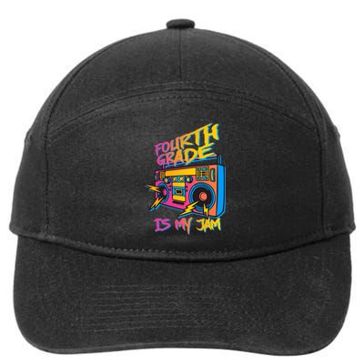 Fourth Grade Teacher Retro 7-Panel Snapback Hat