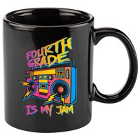 Fourth Grade Teacher Retro 11oz C Handle Ceramic Mug