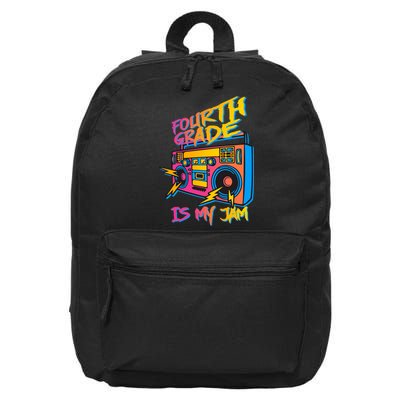 Fourth Grade Teacher Retro 16 in Basic Backpack