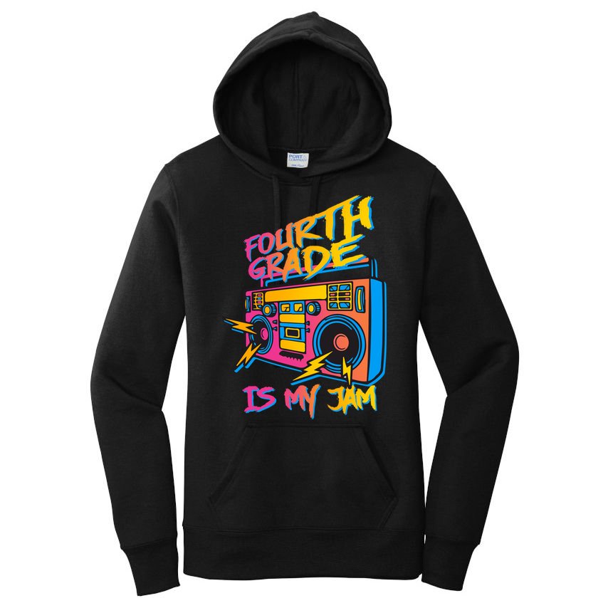 Fourth Grade Teacher Retro Women's Pullover Hoodie