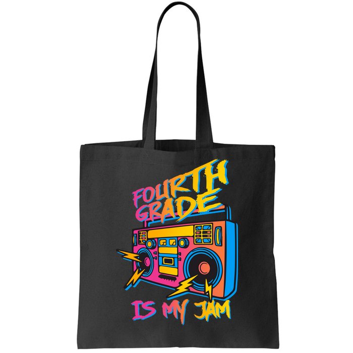 Fourth Grade Teacher Retro Tote Bag