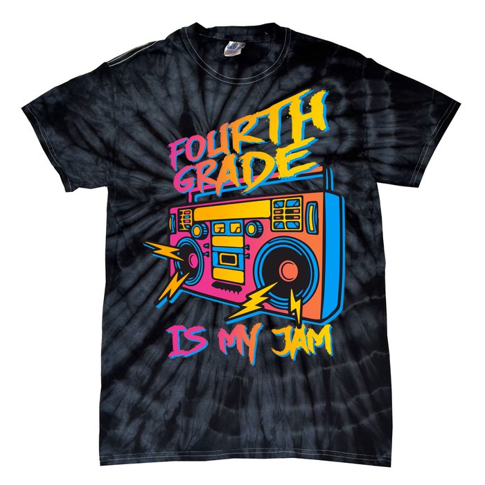 Fourth Grade Teacher Retro Tie-Dye T-Shirt