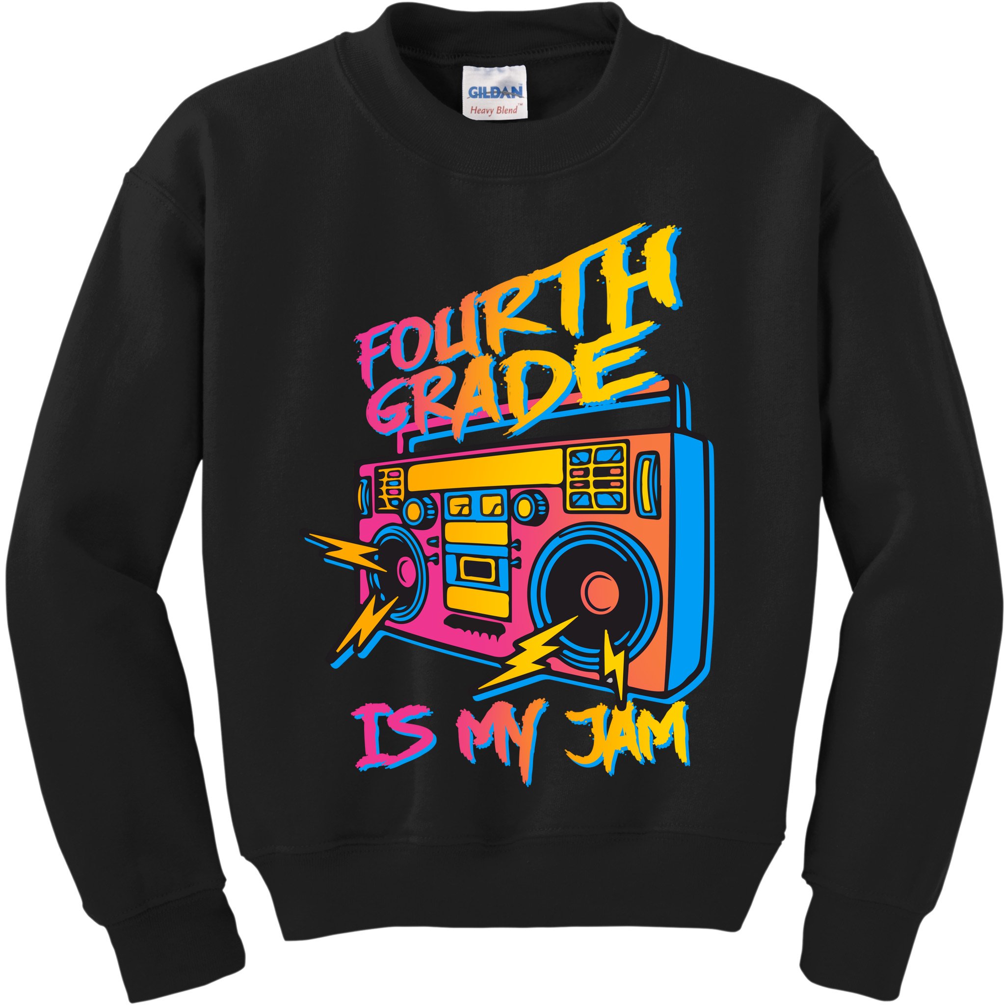 Fourth Grade Teacher Retro Kids Sweatshirt