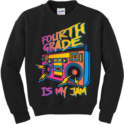 Fourth Grade Teacher Retro Kids Sweatshirt