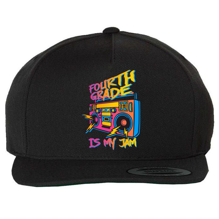 Fourth Grade Teacher Retro Wool Snapback Cap