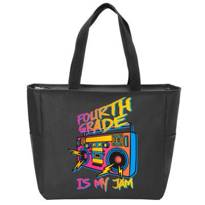 Fourth Grade Teacher Retro Zip Tote Bag