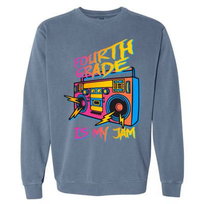 Fourth Grade Teacher Retro Garment-Dyed Sweatshirt