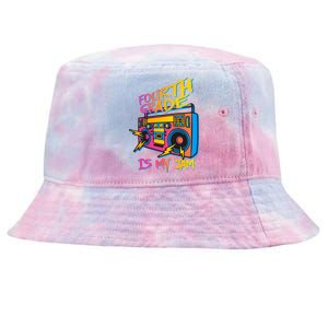 Fourth Grade Teacher Retro Tie-Dyed Bucket Hat