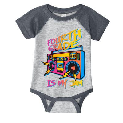 Fourth Grade Teacher Retro Infant Baby Jersey Bodysuit