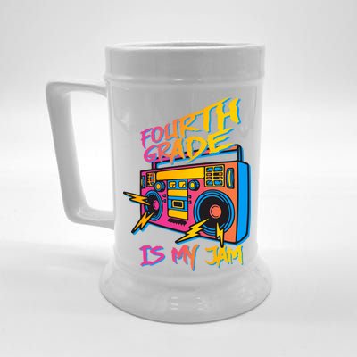 Fourth Grade Teacher Retro Beer Stein