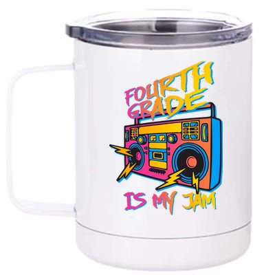 Fourth Grade Teacher Retro 12 oz Stainless Steel Tumbler Cup