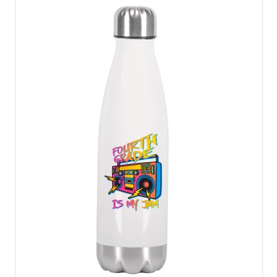 Fourth Grade Teacher Retro Stainless Steel Insulated Water Bottle