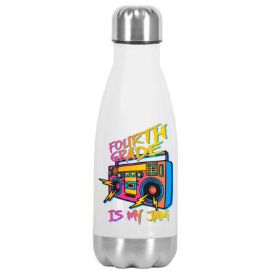 Fourth Grade Teacher Retro Stainless Steel Insulated Water Bottle