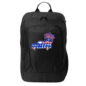 Fourth of July Fireworks Pickup Truck City Backpack