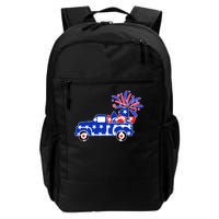 Fourth of July Fireworks Pickup Truck Daily Commute Backpack