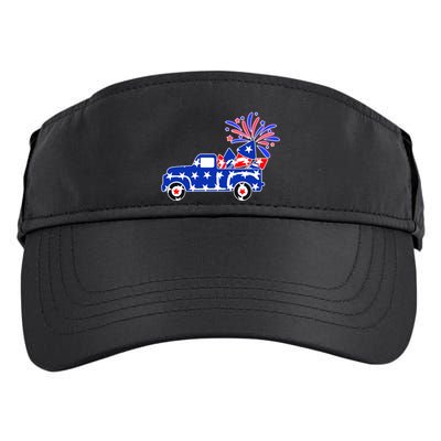 Fourth of July Fireworks Pickup Truck Adult Drive Performance Visor