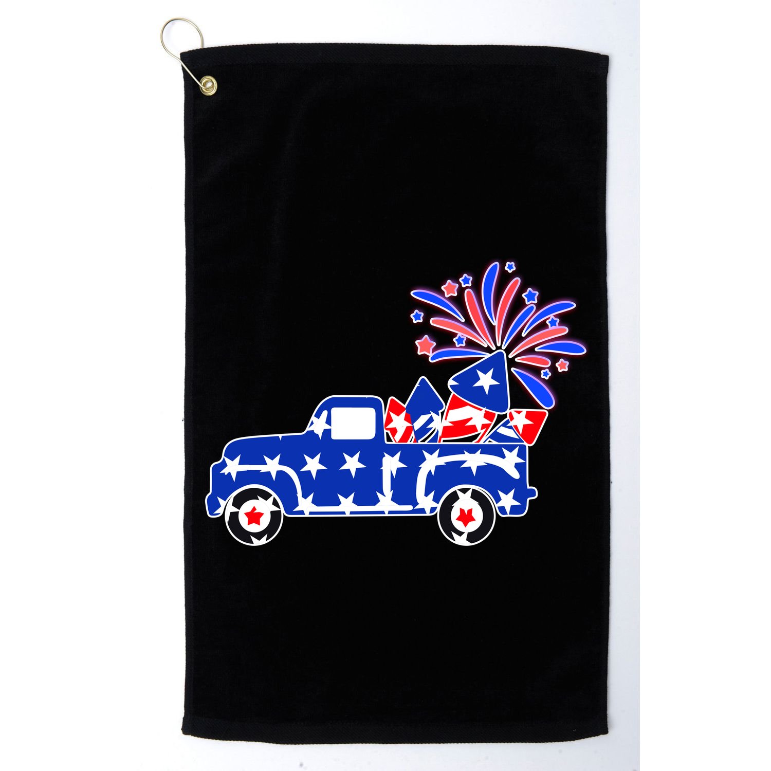 Fourth of July Fireworks Pickup Truck Golf Towel