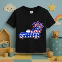 Fourth of July Fireworks Pickup Truck Toddler T-Shirt
