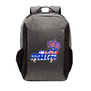 Fourth of July Fireworks Pickup Truck Vector Backpack