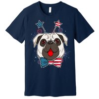 Fourth of July Fireworks Pug Dog Premium T-Shirt