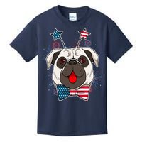 Fourth of July Fireworks Pug Dog Kids T-Shirt