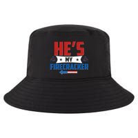 Fourth of July He's My Firecracker Matching Shirt Cool Comfort Performance Bucket Hat