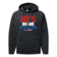 Fourth of July He's My Firecracker Matching Shirt Performance Fleece Hoodie