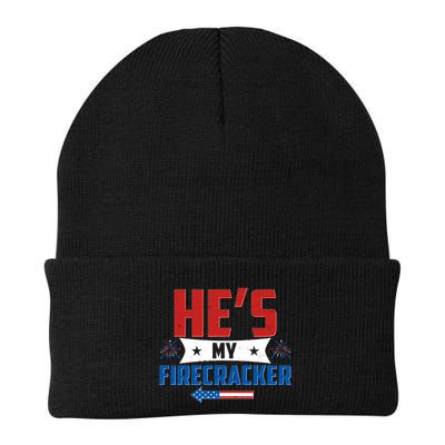 Fourth of July He's My Firecracker Matching Shirt Beanie