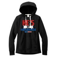 Fourth of July He's My Firecracker Matching Shirt Women's Fleece Hoodie