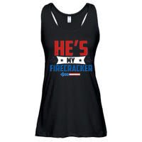 Fourth of July He's My Firecracker Matching Shirt Ladies Essential Flowy Tank