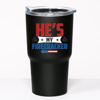 Fourth of July He's My Firecracker Matching Shirt Tumbler