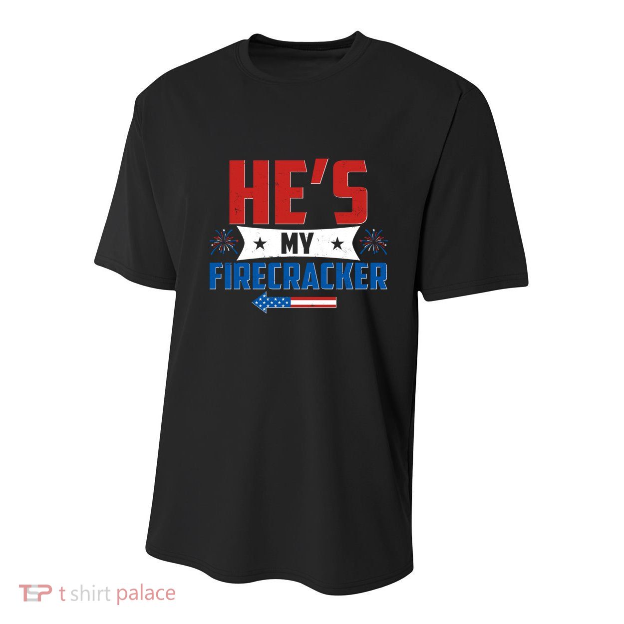 Fourth of July He's My Firecracker Matching Shirt Youth Performance Sprint T-Shirt
